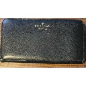 kate spade new york WLROO145 Bifold Leather Wallet - Black